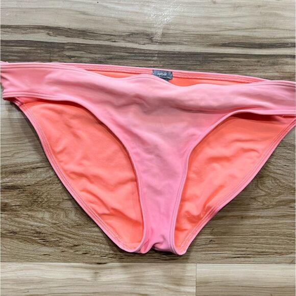 Aerie Coral Swim Bikini Bottoms Women’s Large - Picture 1 of 3
